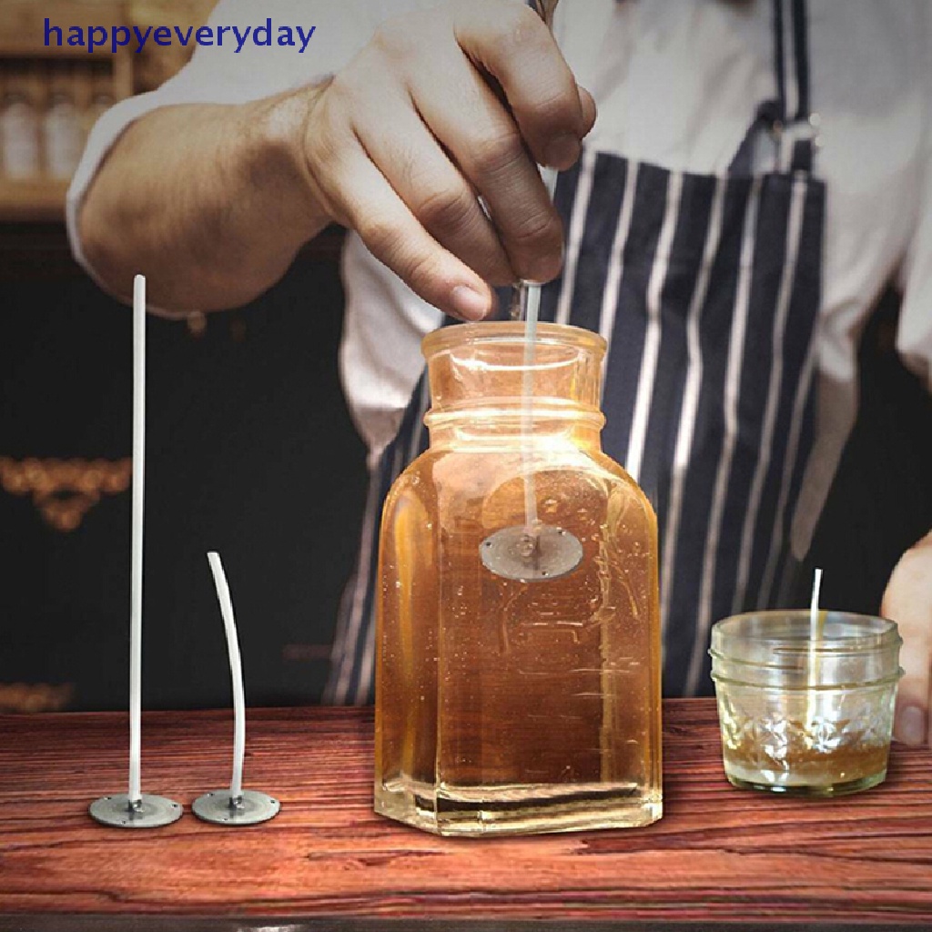 [happy] 100pcs Wicks Cotton Core Wd Wick Dengan Sustainer Untuk Novelt [ID]