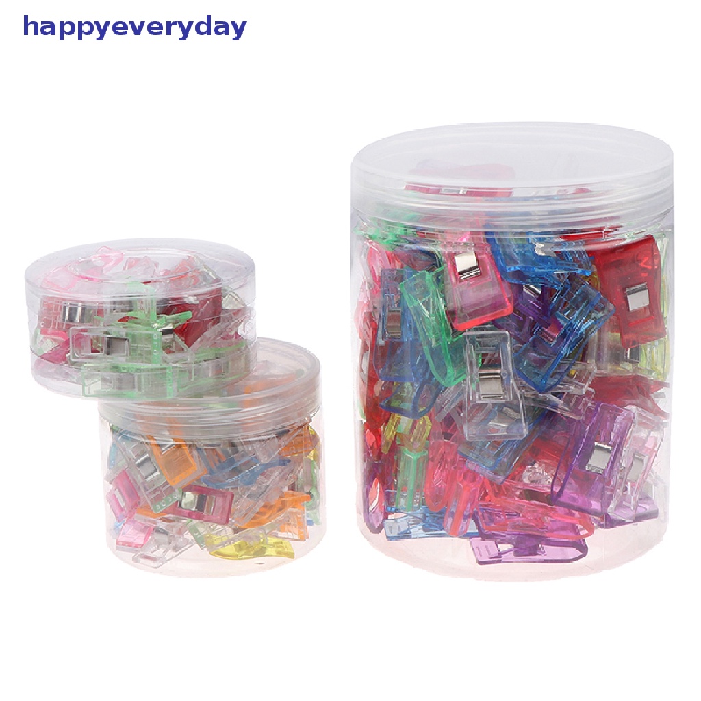 [happy] 50/100pcs Pack Clover Wonder Clips Untuk Kerajinan Quilg Jahit Knitg Crochet [ID]