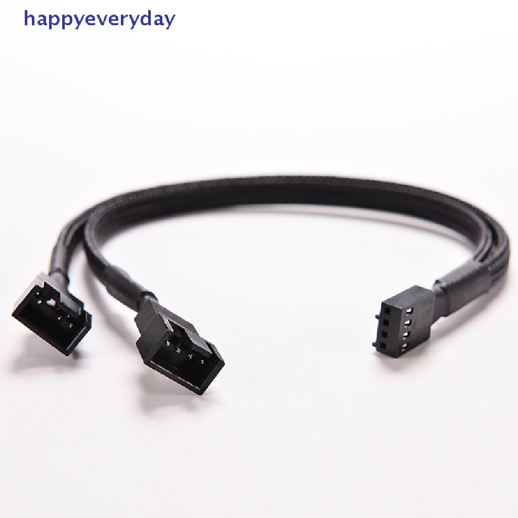 [happy] 4pin PWM To Dual PWM Komputer Cas Kipas Power Berlengan Y-Splitter Kabel Adaptor [ID]