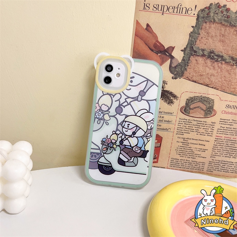 IPHONE Casing Kompatibel Untuk Iphone14 13 12 11 Pro Max X Xr Xs Max SE 8 7 6 6s Plus Ins Casing Ponsel Lucu Motif Kartun Silikon TPU Soft Case Shockproof Bumper Casing Cover Pelindung