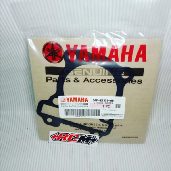 GASKET PERPAK PAKING CYLINDER BLOK BLOCK BAWAH MIOJ MIO J MIO-J ORI ORIGINAL YAMAHA YGP ASLI 54P-E1351-00