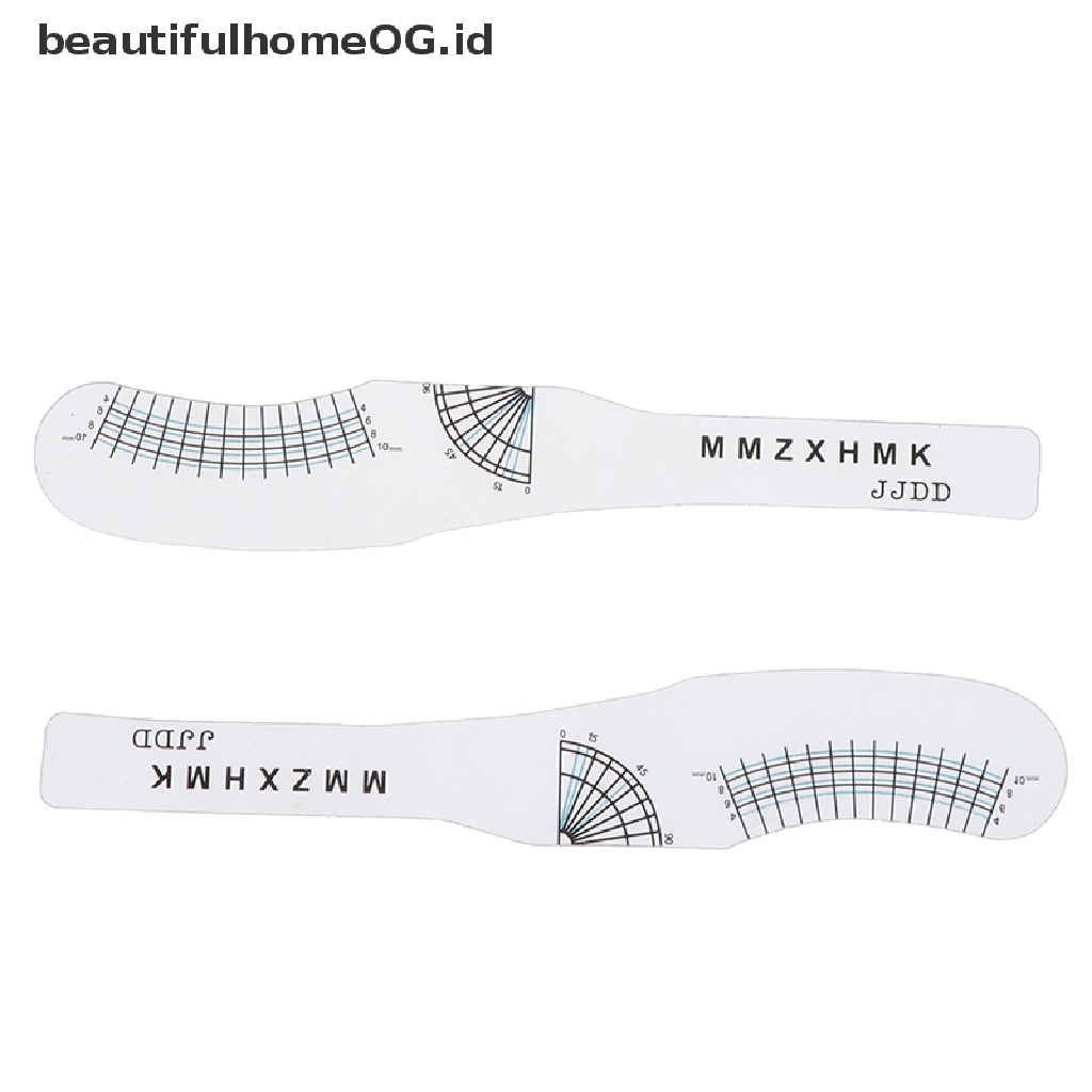 // Lebaran// 2Pc Eyelash Extension Styling Ruler Alat Penggaris Ukur Sebelum &amp; Sesudah Lash Art **