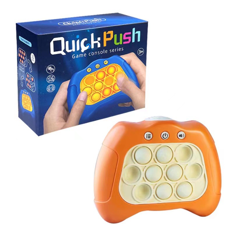 Konsol Game Dorong Cepat Anak Tekan Musik Dekompresi Game Konsol Puzzle Terobos Game Mouse Pioneer Whack-a-Mole Mainan Pop It Mainan Anak Edukasi Dekompresi Game