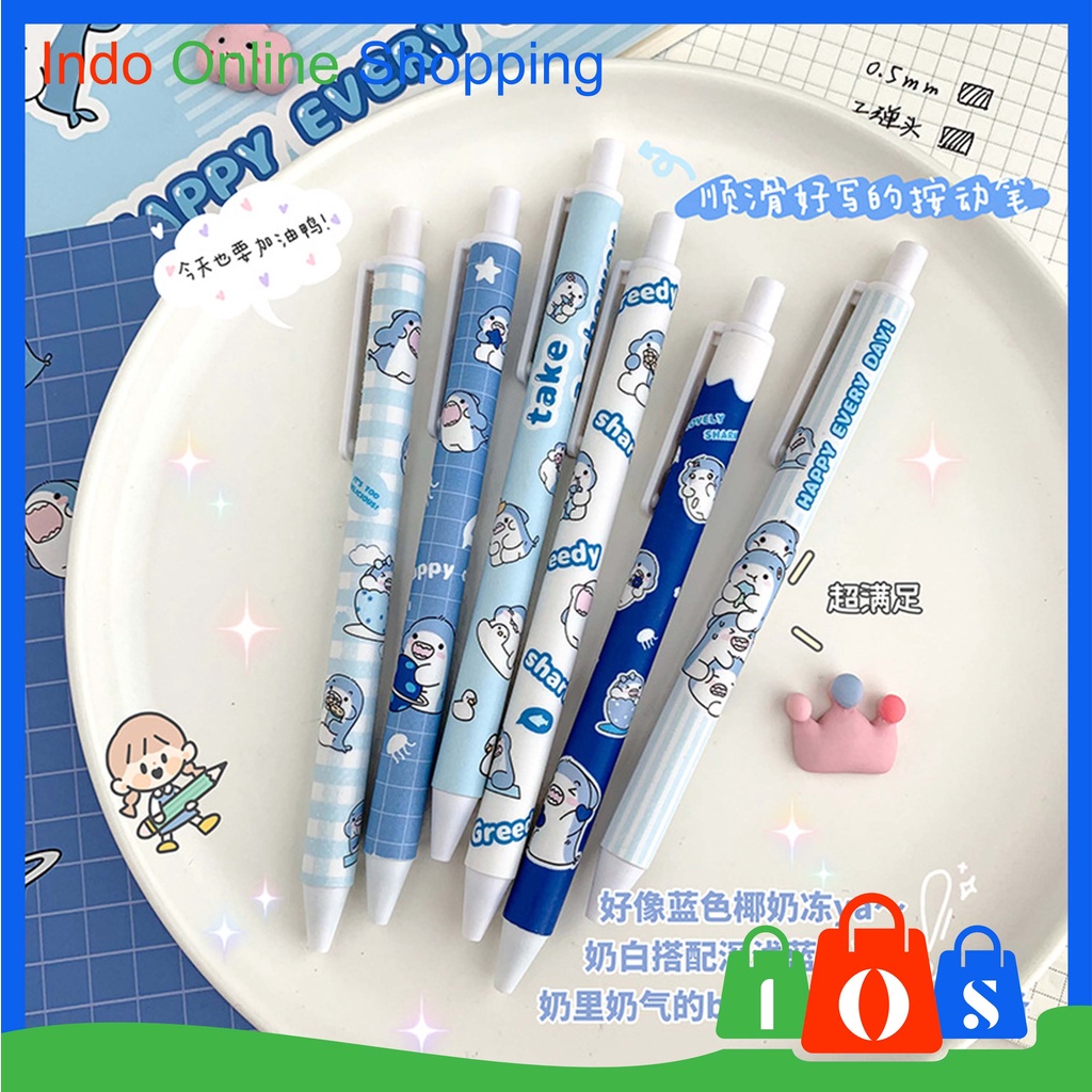 

IOS 960 Pulpen Pelajar Dan Kantor Pena Lucu Cute Gel Pen Pulpen Gel Motif Baby Shark Import COD