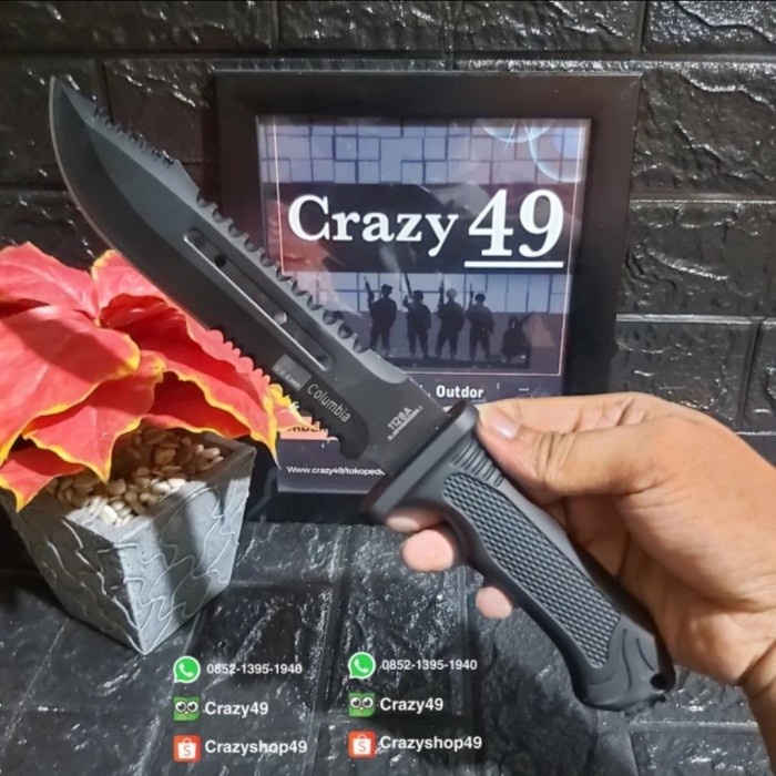 Pisau Sangkur Columbia 1128A Exstreme / Pisau Berburu / Survival Kit