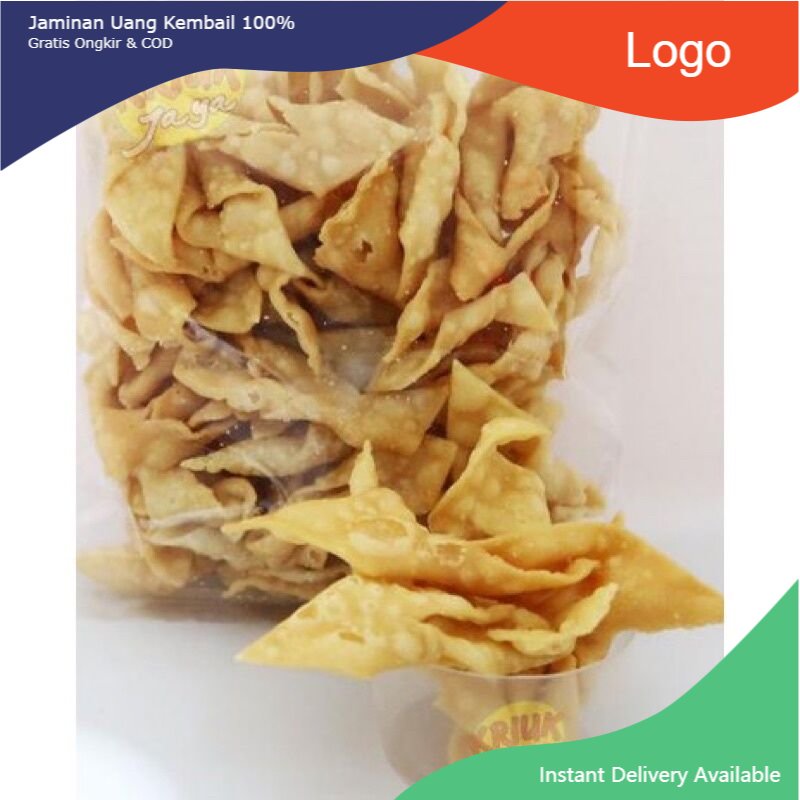 

Keripik Pangsit Bawang Gurih Renyah Asli Bandung 1Kg