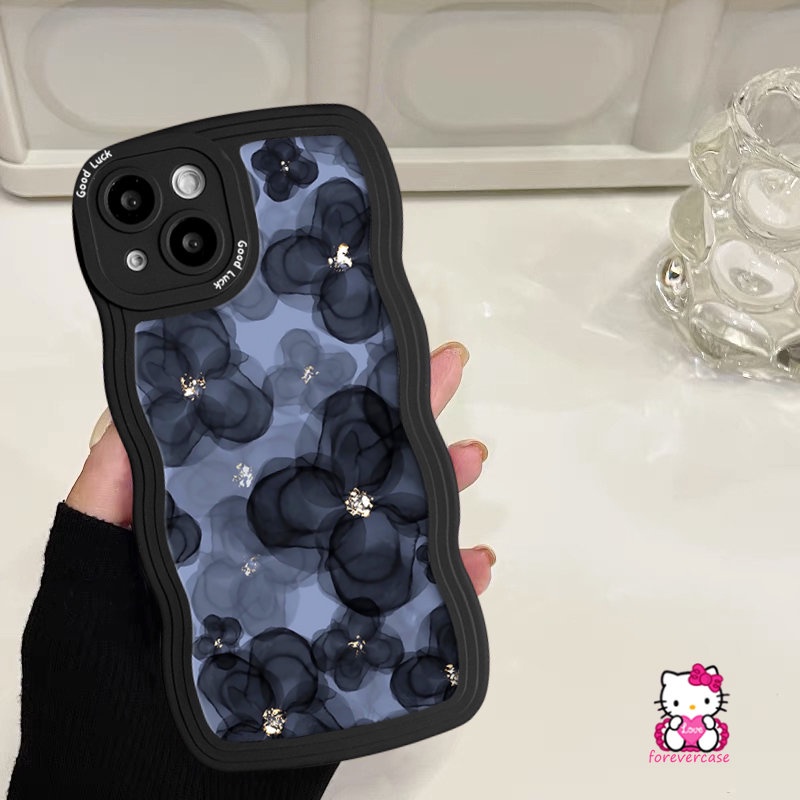 Wavy Edge Soft Tpu Fresh Flowers Case Redmi Note11 11s 8 9s 10 10s 9 10Pro Max 11Pro Redmi A1 A1+9A 10 9C NFC 9T 10A 10C 9 POCO X3 NFC Pro M3 Mi 11T Pro Ponsel Bunga Sarung