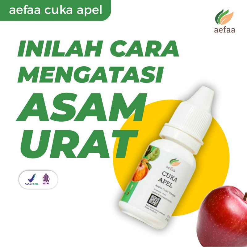 Aefaa Cuka Apel Tetes Aefa Obat Herbal Atasi Asam Urat Dan Kolesterol ASLI ORIGINAL