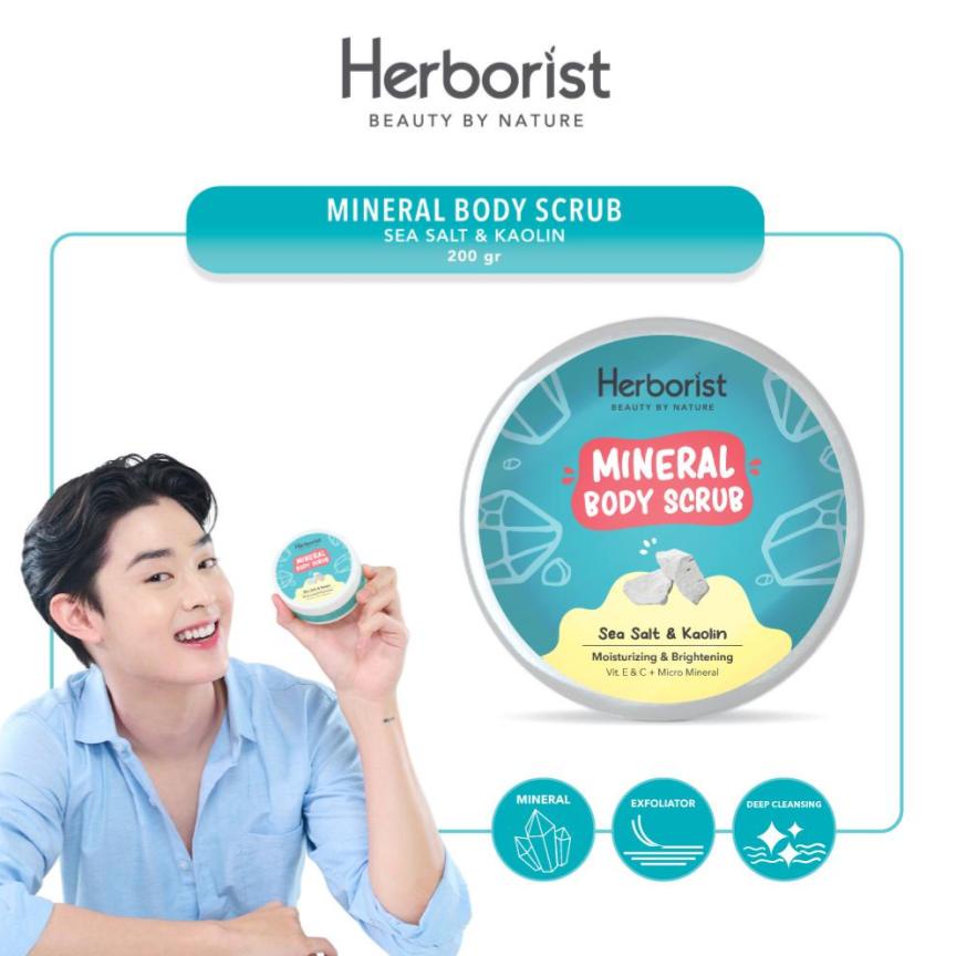 Herborist Mineral Body Scrub - 200 gr [ POT ]