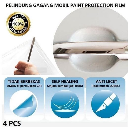 Sticker Handle PPF mobil gagang pintu stiker anti gores kuku mangkok