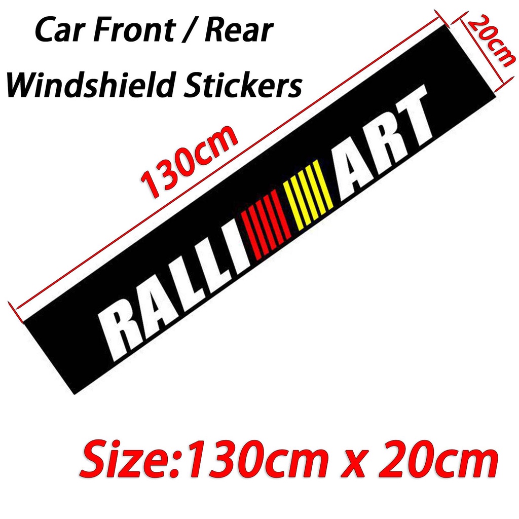 Sticker Kaca Depan Mobil Sticker Hitam Stiker Hias Untuk Mitsubishi Attrage Mirage G4 Triton Xpander Pajero Xpander Cross Lancer ASX Storm Kuda Outlander L200 Aksesoris