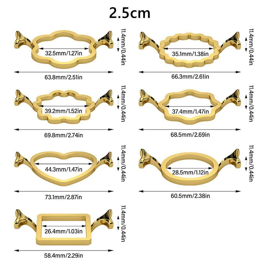 TOP Cetakan Segel Lilin Mudah Digunakan Warna Emas Tahan Lama Round Wax Sealing Mold