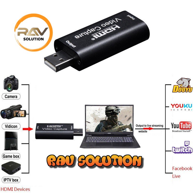 HD VIDEO CAPTURE USB 2.0 4K 30 FPS MOBILE GAME LIVE RECORDING  VN 4