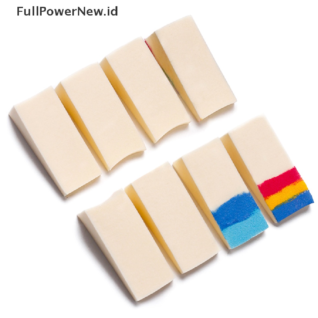 Power 8Pcs Stamper Spons Lembut Gradasi Nail Art Untuk Aksesori Stempel Kuku ID