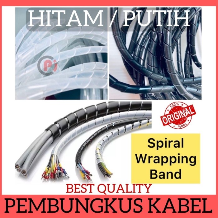 Spiral Band Untuk Merapikan Membungkus Pelindung Kabel Wrap Management