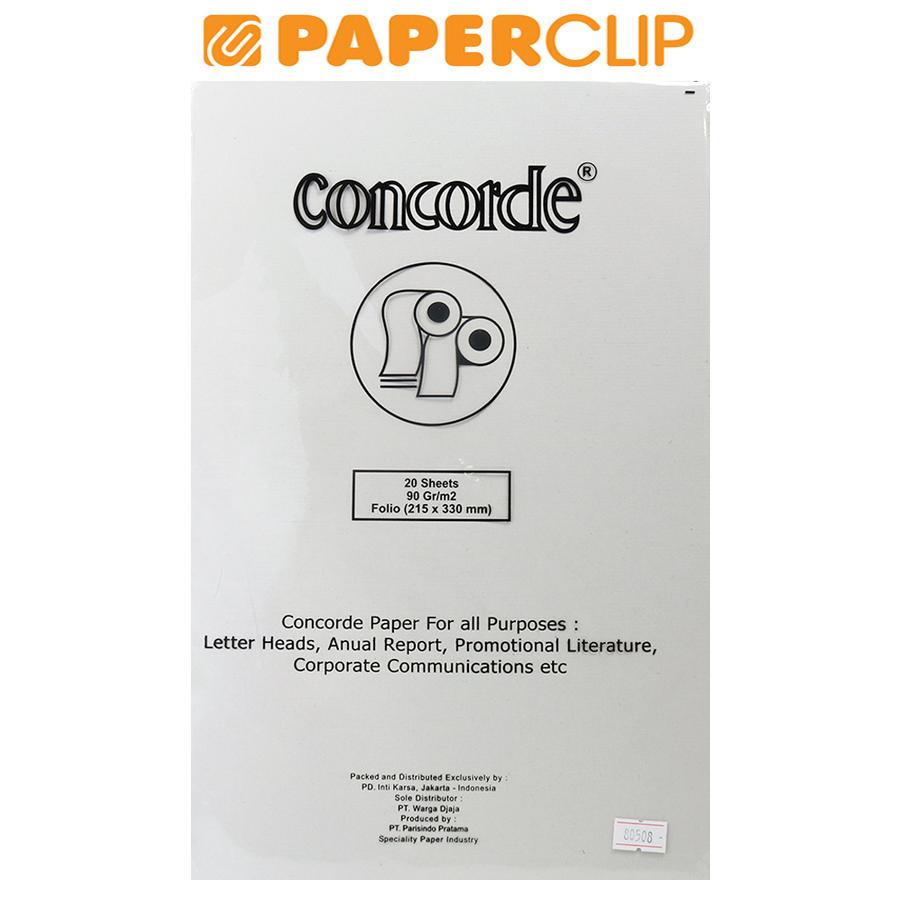 

KERTAS CONCORDE 80508 90G F4 ISI 20