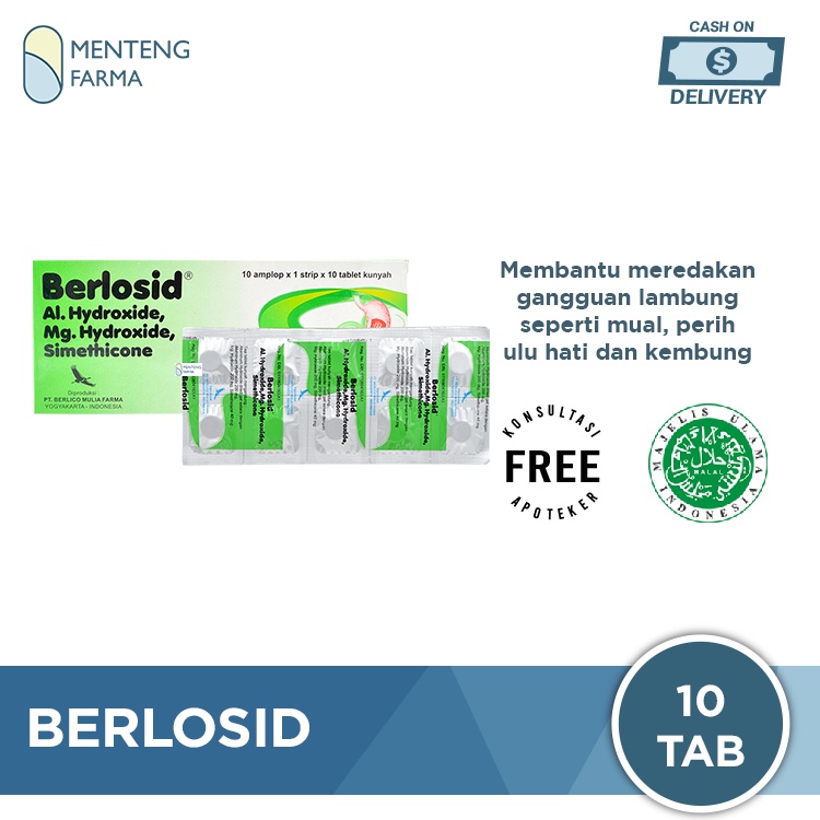 Berlosid 10 Tablet - Obat Maag