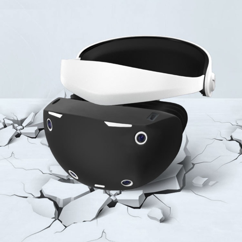 Cre Penutup Headset Anti-Melempar Lengan Lembut Silikon Pendingin Silicone Case Untuk PS VR2 Headset Lengan Pembuangan Panas