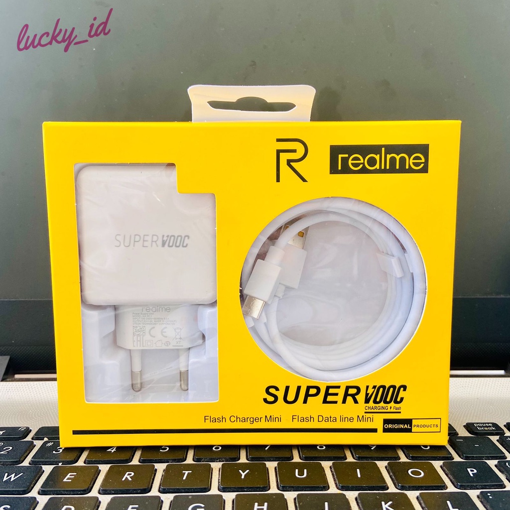 Charger Realme R17 Super Vooc 20W MICRO &amp; TYPE C Original oem