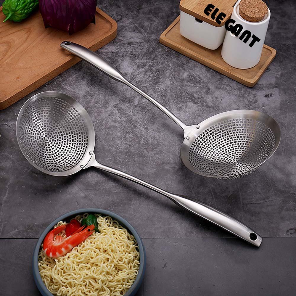 [Elegan] Saringan Jaring Handheld Kitchen Skimmer Grid Scoop Alat Masak Penyaring Makanan