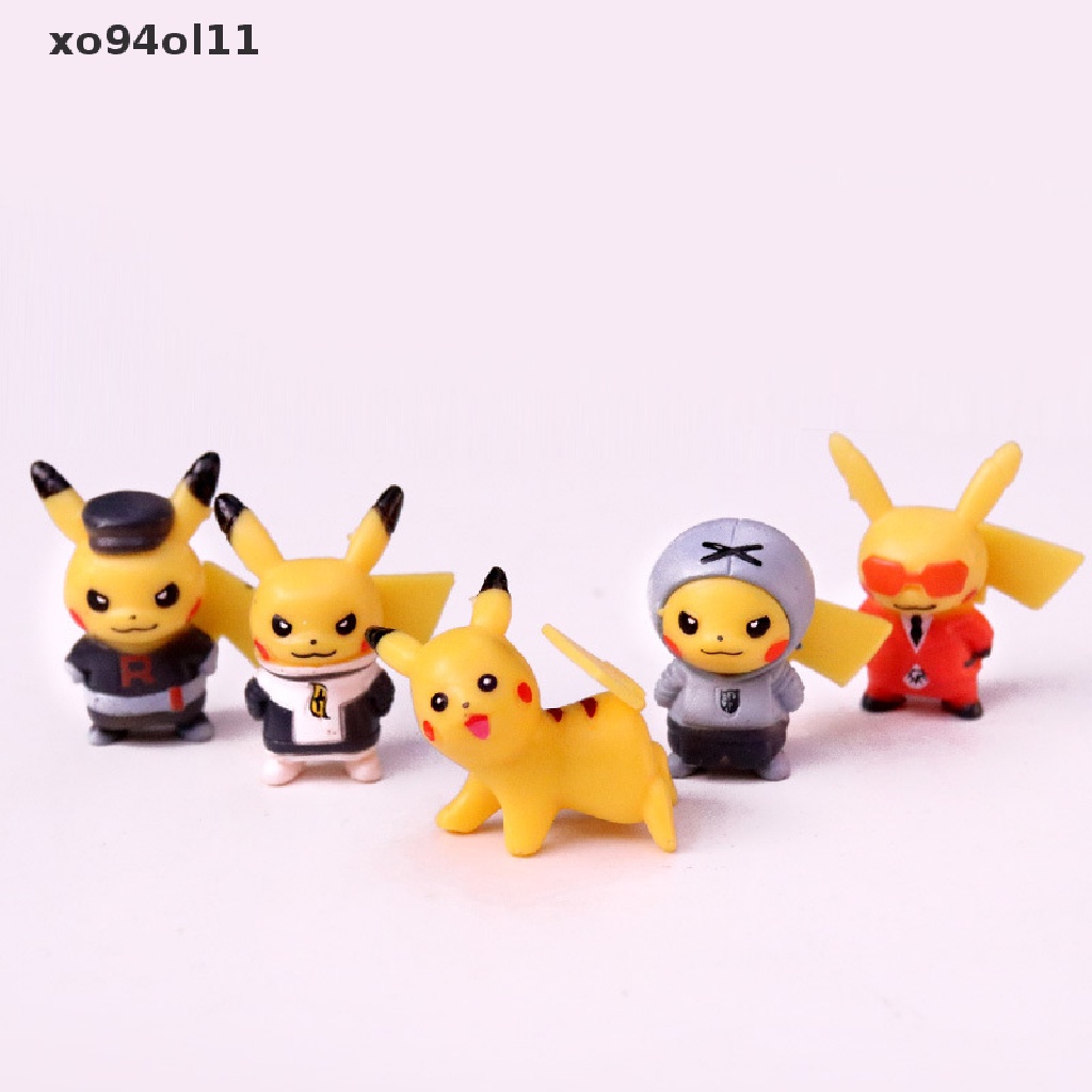 Xo Pokemon Action Figure Mainan Set Boneka Mainan Kartun Mini Pikachu Anime Model Toy OL