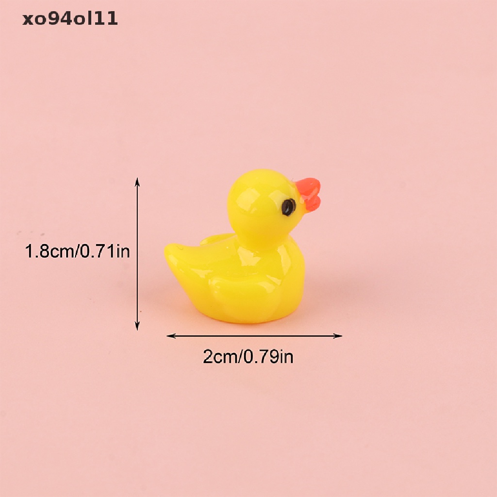 Xo 10Pcs Patung Rumah Micro Garden Bebek Kelinci Sapi Mini Lucu OL