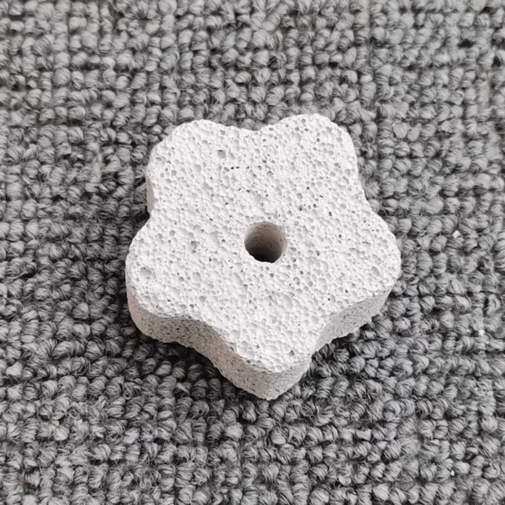 [Elegan] Lava Block Squirrel Hamster Bunga Berbentuk Kelinci Hamster Chinchilla Gigi Batu Gerinda