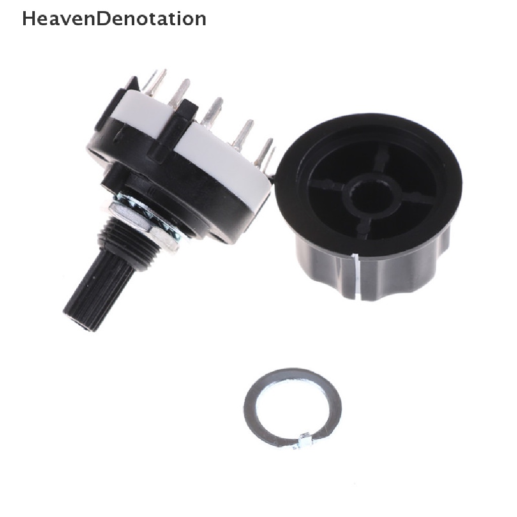 [HeavenDenotation] Saklar Selector Channel Putar RS26 1posisi Tiang 12pilih Dengan Knob HDV