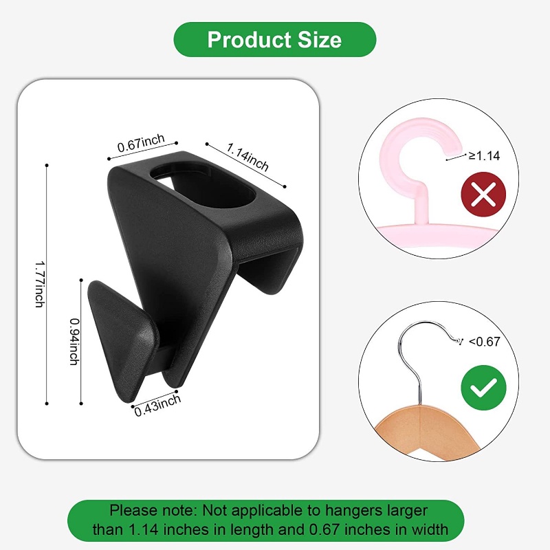 Segitiga Hemat Ruang Cascading Gantungan Hooks Lemari Gantungan Baju Konektor Hook Heavy Duty Plastik Kamar Tidur Lemari Baju Coat Organizer Rak