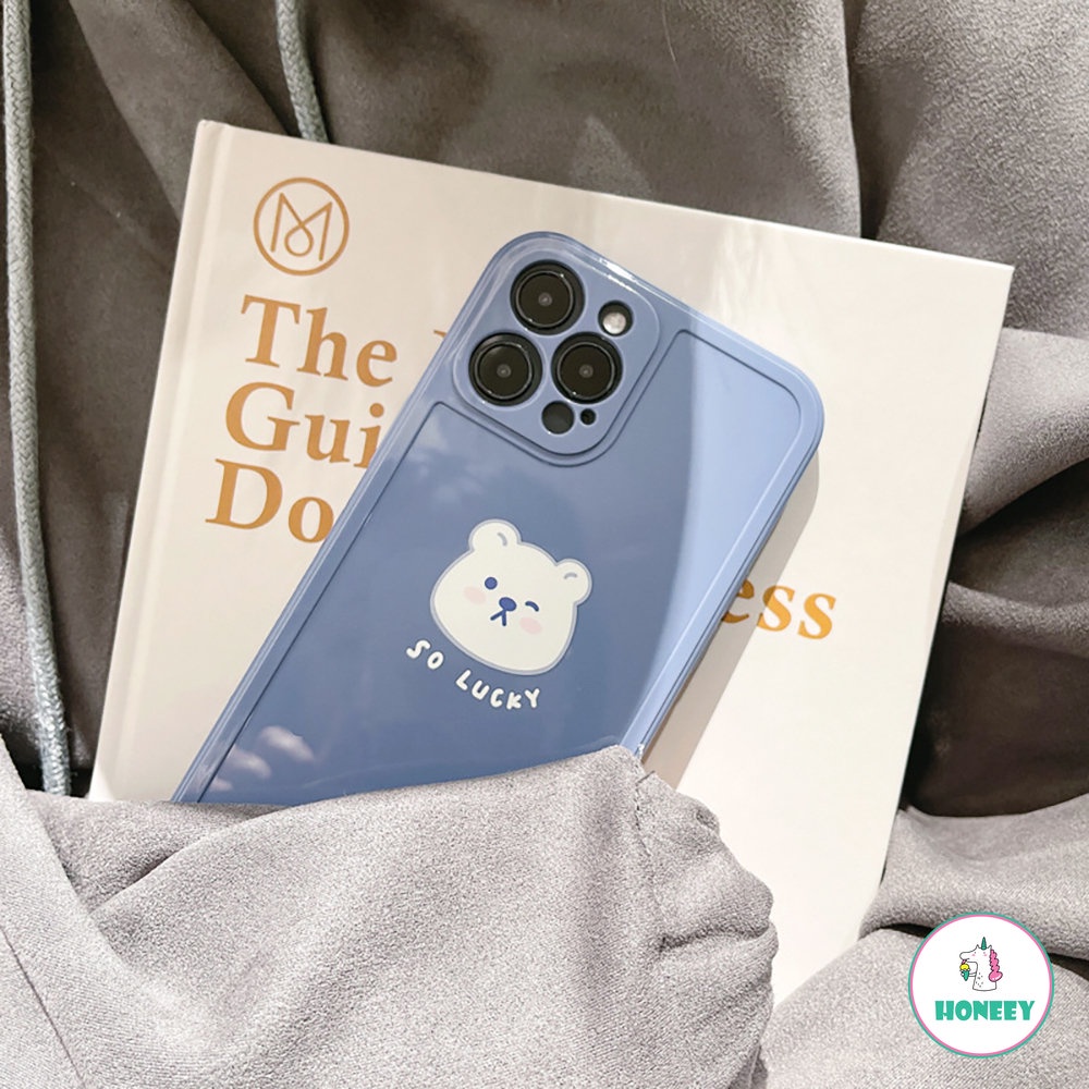 Couple Bear Phone Case Untuk iphone14 13 12 11 pro Max XR Xs Max7 8 Plus SE 12 11 pro 14plus Pola Kulit Lembut TPU Cover