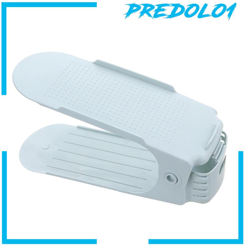 [Predolo1] Shoes Shelf Rak Tempat Penyimpanan Sepatu Slot Organizer Double Layer Untuk Lemari Toko Pakaian