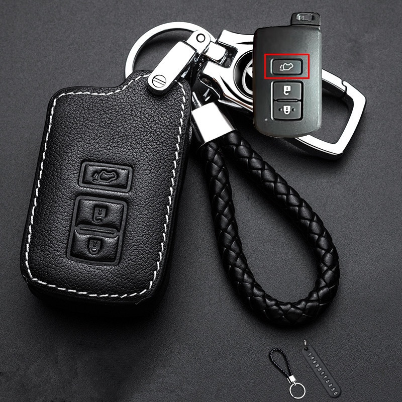 Mobil Untuk Toyota Altis Camry Harrier Smart Key Leather Key Case