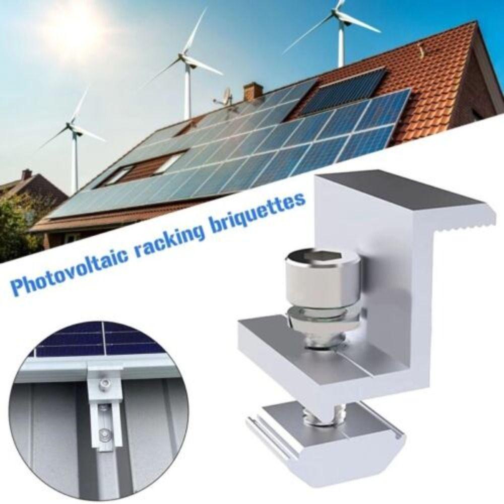 Populer Bracket Rel Solar Panel Portable Atap Memperbaiki Aksesoris Panel Photovoltaic