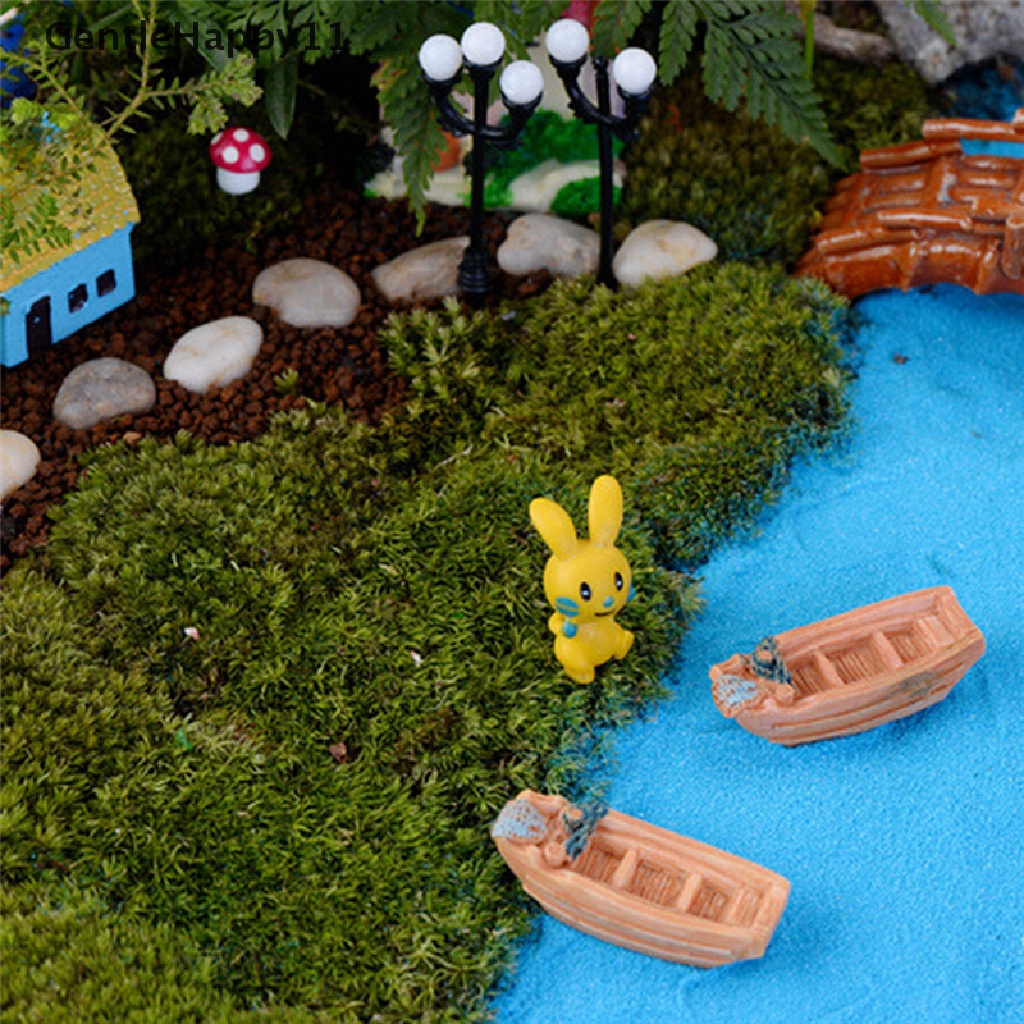 Gentlehappy Perahu Nelayan Miniatur Peri Taman Dekorasi Rumah DIY Aksesoris id