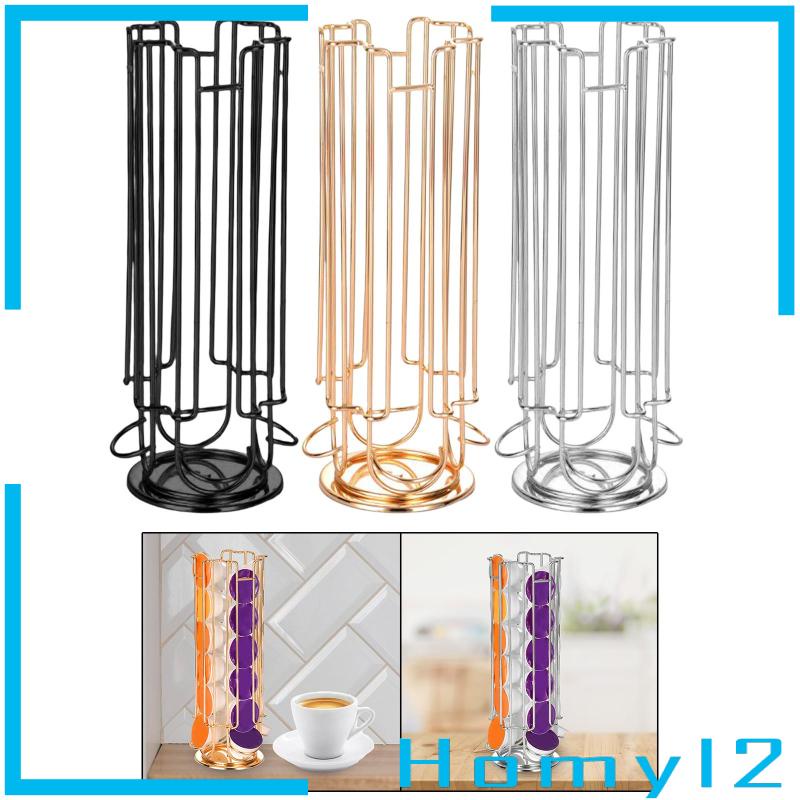 [HOMYL2] Kapsul Storage Organiser Besi Hemat Ruang Anti Gores Rotating Wire Rack