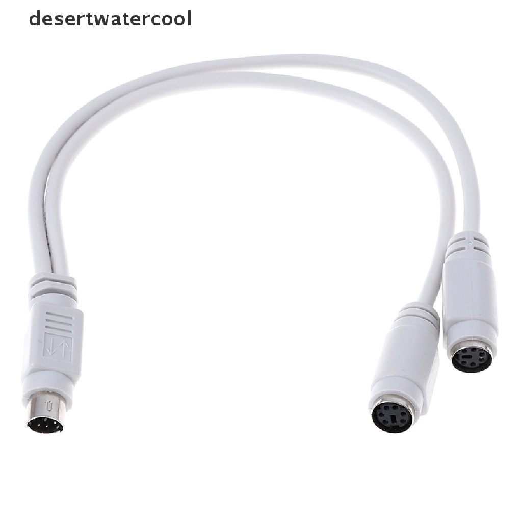 Deid PS2 1sampai2 splitter adapter Kabel mouse keyboard IC card reader scanner Martijn