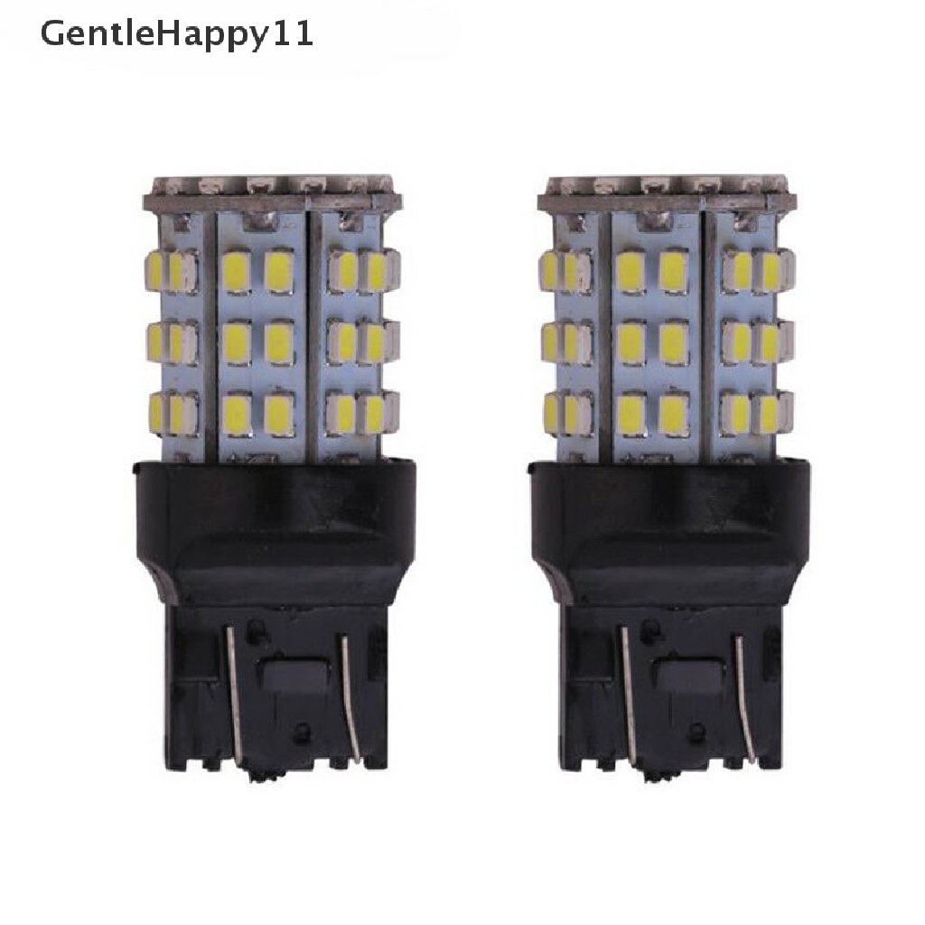 Gentlehappy 2Pcs Putih T20 7443 1206 6000K 64SMD Sein Stop Pengereman Bohlam Lampu LED id