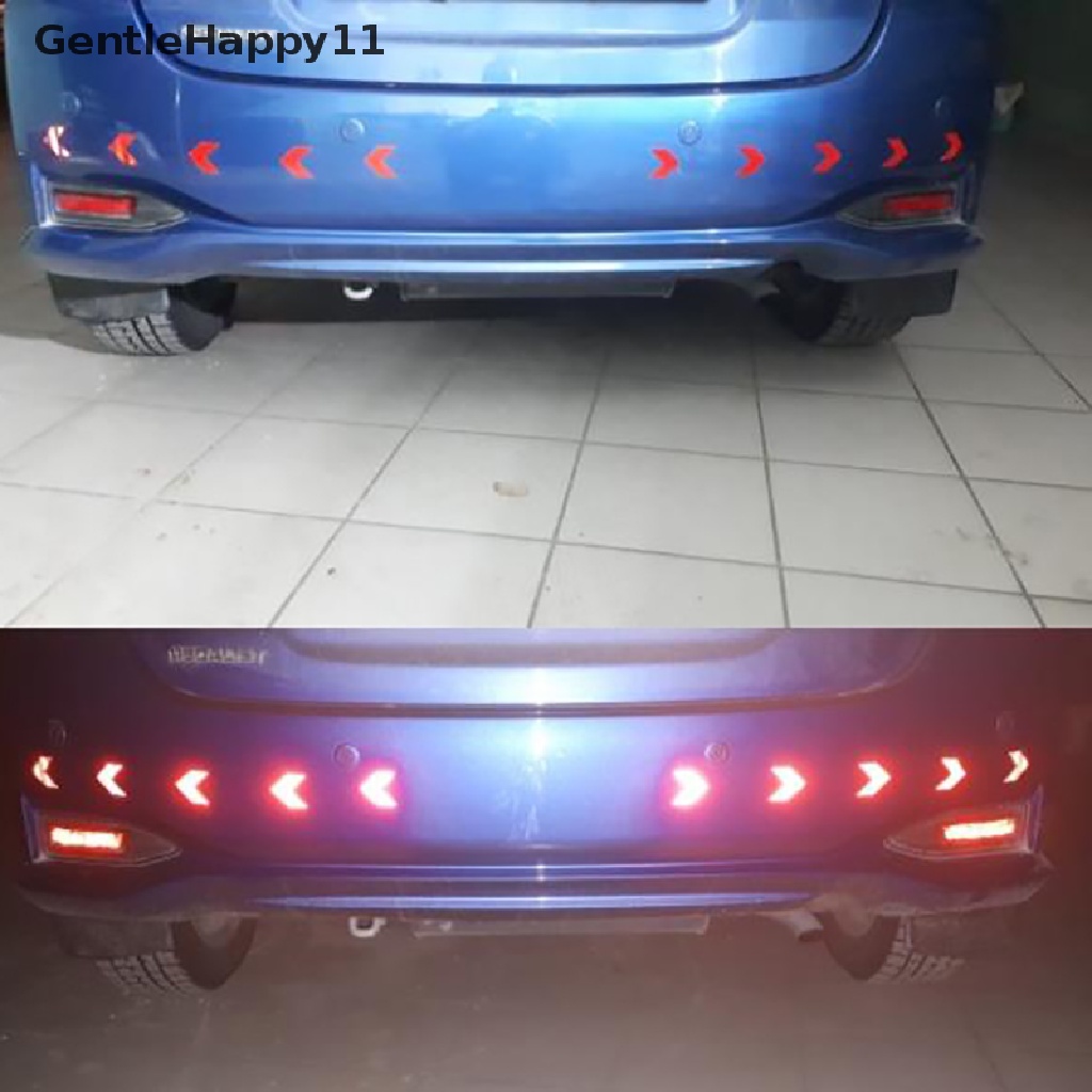 Gentlehappy 10PCS Stiker Reflektif Keselamatan Otomotif Super Reflektif Safety Sticker id