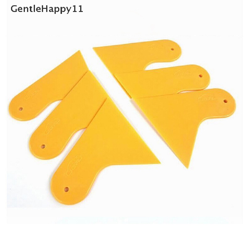 Gentlehappy Stiker Mobil Scraper Plate Kaca Film Plastik Kuning Tools id