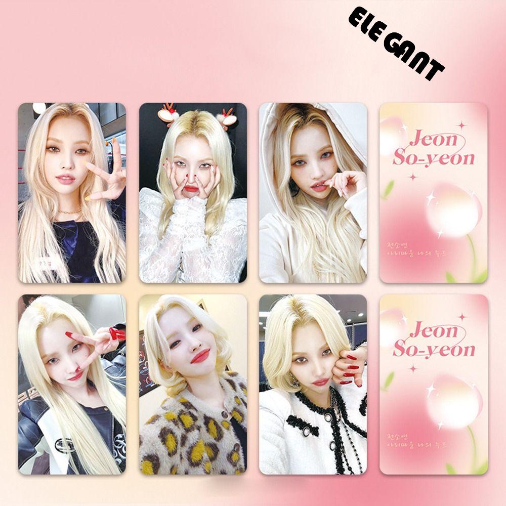 [Elegan] (G) I-dle Postcards MIYEON MINNIE Asrama Cetak Foto Idol Album HD Kartu Grup Cewek