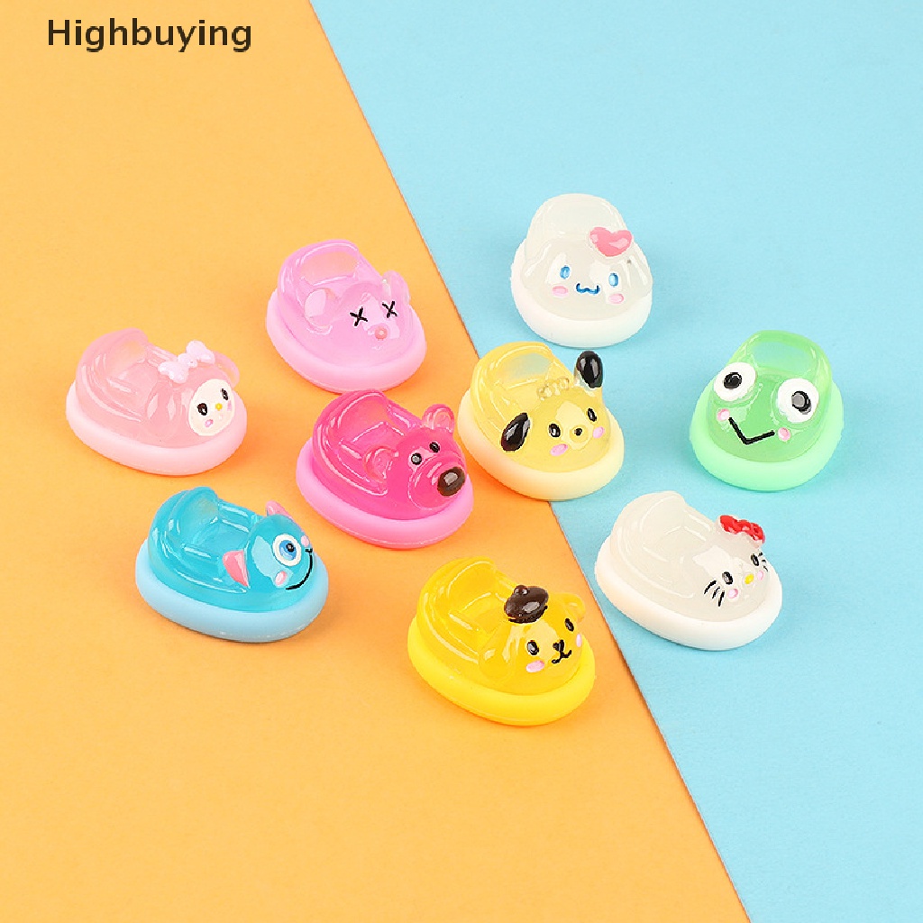 Hbid Sanrios Resin Pochacco Cinnamoroll Kuromi Kartun Kawaii Anime Hellokittys Pesona Bercahaya Jepit Rambut Ponsel Case Diy Aksesori Glory