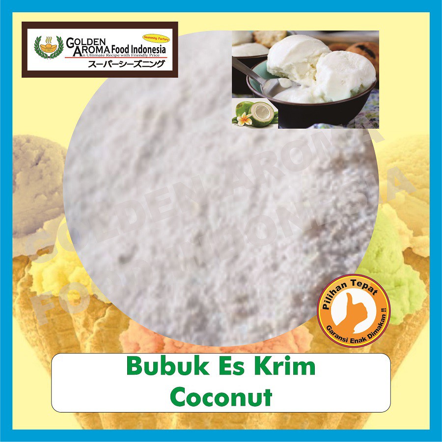 

Bubuk Es Krim Rasa Kelapa 1 Kg Serbuk Ice Cream Powder Coconut Eskrim Premix Gelato Enak Halal