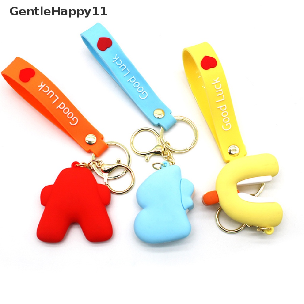 Gentlehappy Alphabet Lore Keychain Aksesoris Kartun Anime Boneka Keyring Letter Keychain id