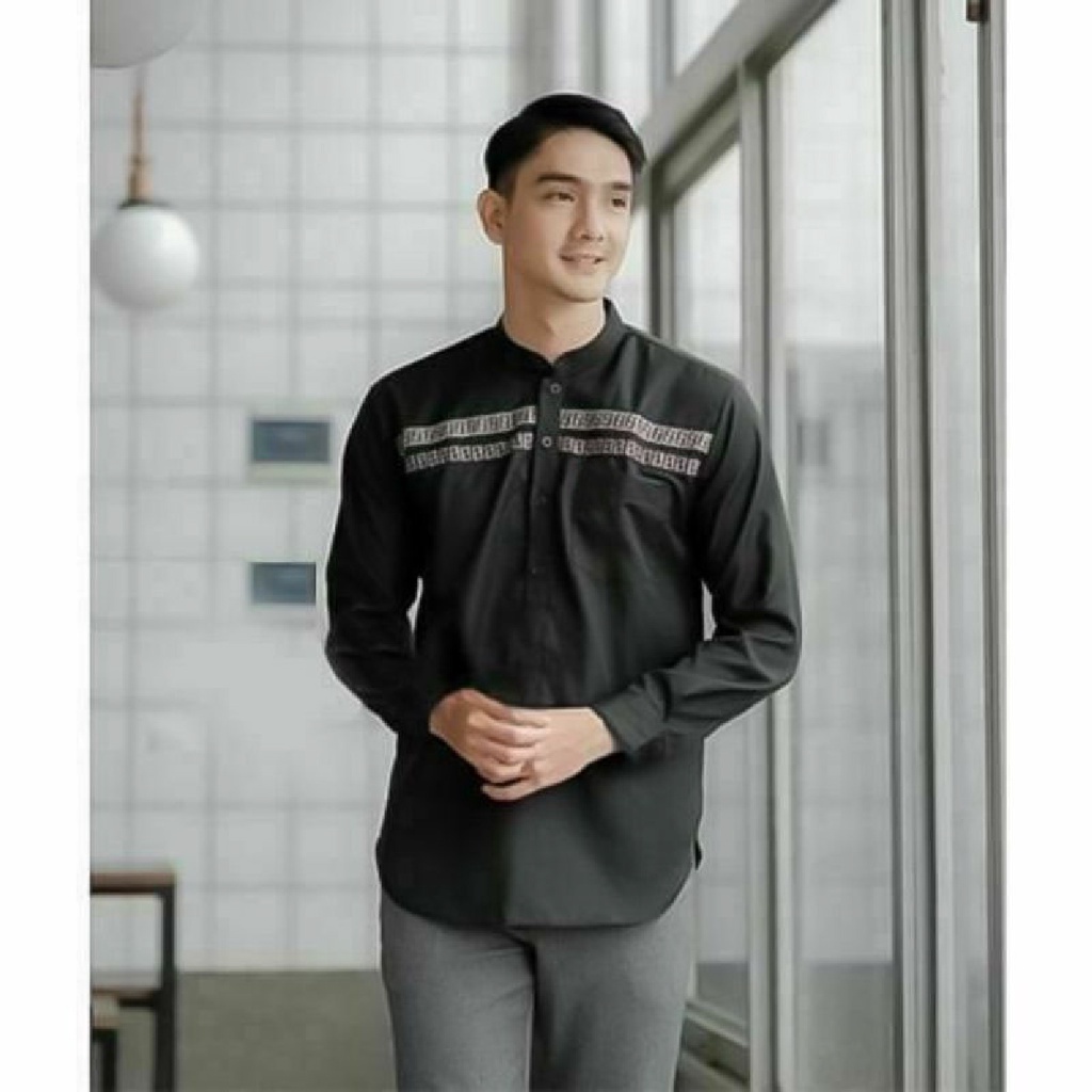 Baju Muslim Koko Kurta FF Lengan Panjang Premium - Morris Store