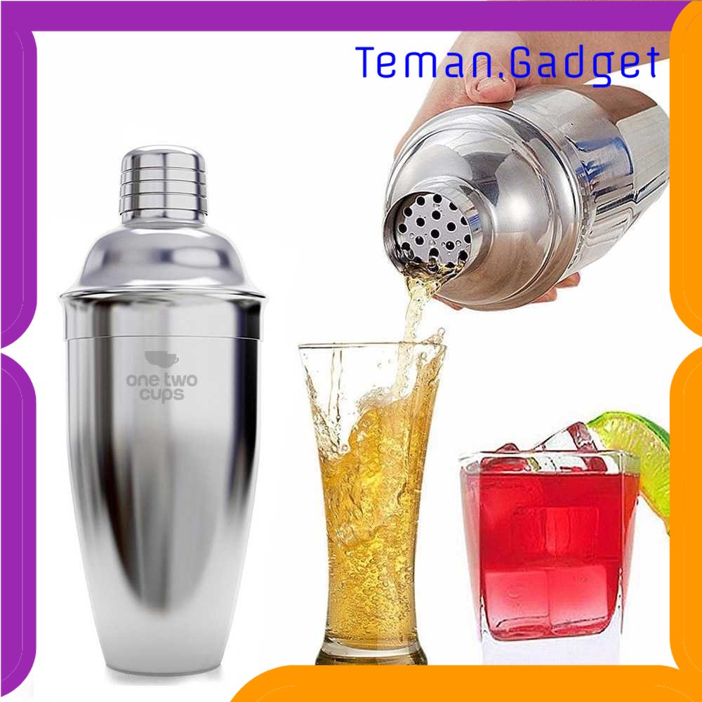 TG -  DPR One Two Cups 6 in 1 Bartender Cobbler Cocktail Shaker 550ml - BA016