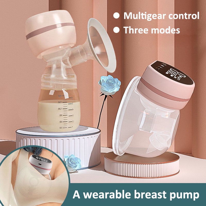 2 In 1 Electric Breast Pump HandsFree Breast Pump Wearable Hands Free Wireless Pompa ASI Portable 3 Mode 9 Level