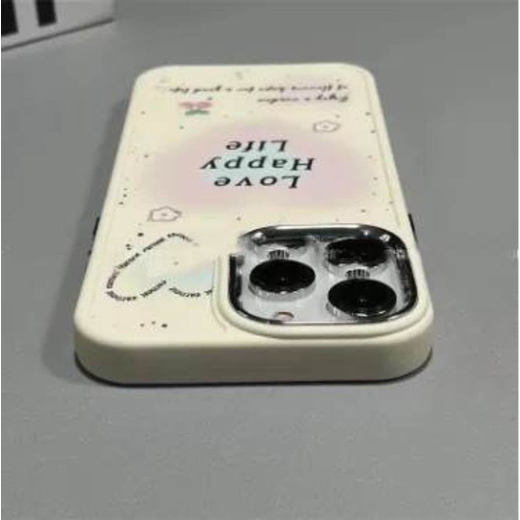 IPHONE Casing Ponsel Desain Kata Inggris Halo Dye Love Antik Putih Kompatibel Dengan Iphone12 13 14 11 Pro Max X Xs Max Xr Frfrd