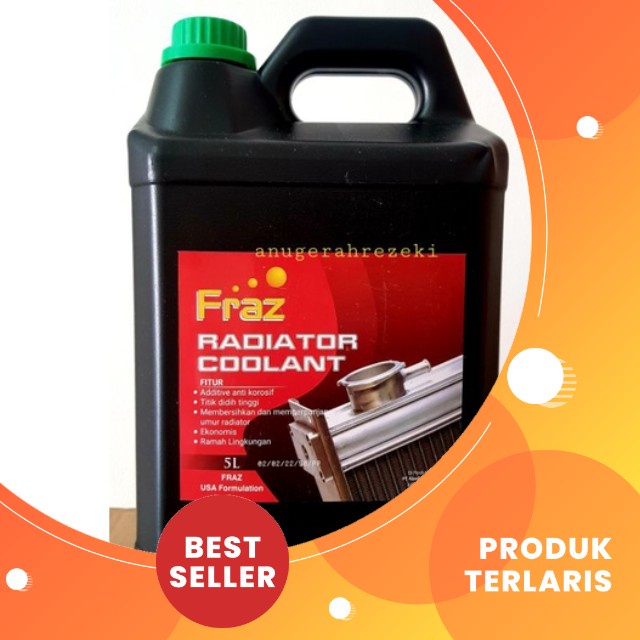 RADIATOR COOLANT MOBIL 5 LITER HIJAU/MERAH (FRAZ OIL)