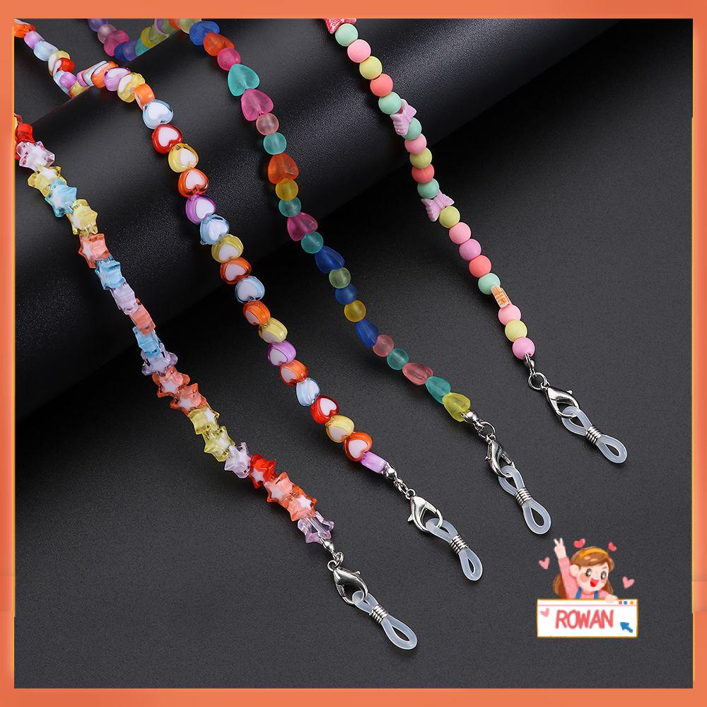 R-flower Beads Sunglasses Chain Rantai Lanyard Leher Warna-Warni Lanyard