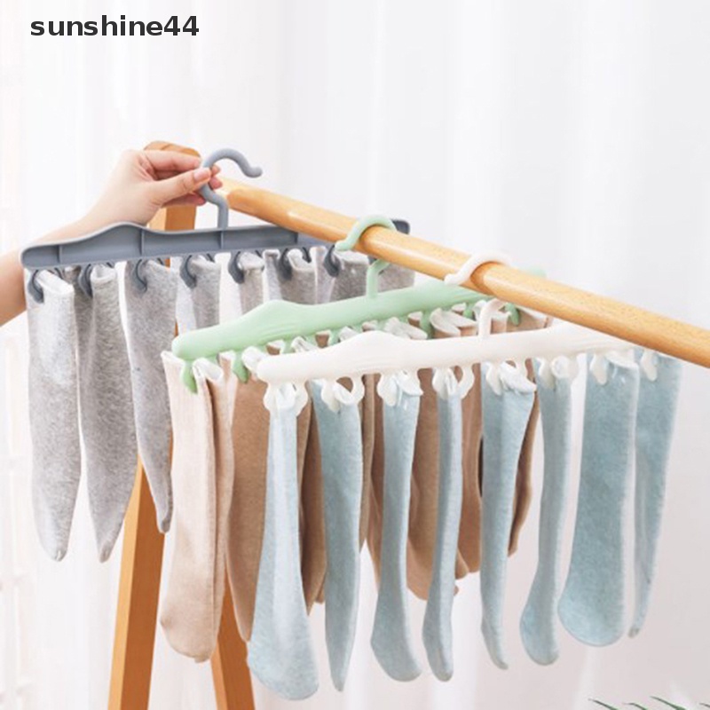 Sunshine al Windproof Clothes Clip Drying Rack Rak Gantungan Kaos Kaki ID